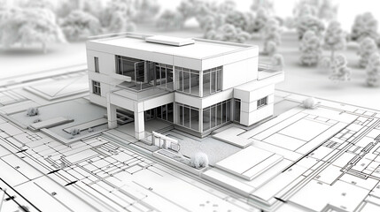 Leinwandbilder - Construction Plans