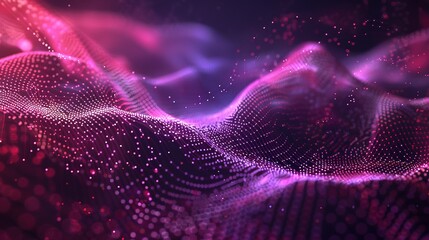 Superb an abstract technology with flowing cyber particles