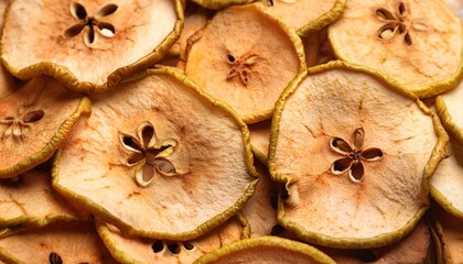 Poster - texture of cut dried pear fruits