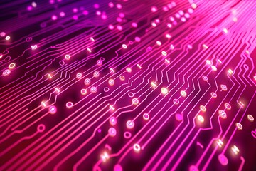 Abstract circuit lines and binary code technology background.