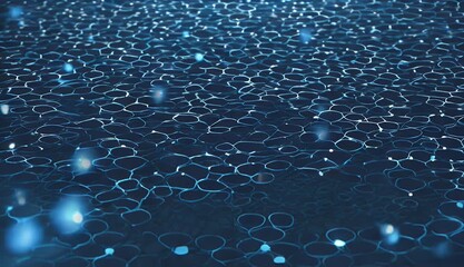 Wall Mural - technology concept connected blue bright background abstract dots