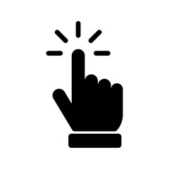 Wall Mural - Click hand cursor icon