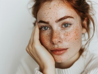 Canvas Print - close up portrait of a woman