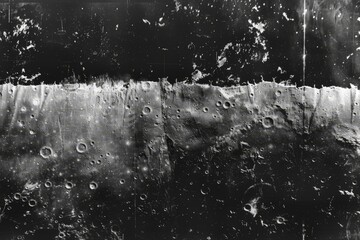 Wall Mural - Space Exploration: Asteroid Crater on the Moon's Surface