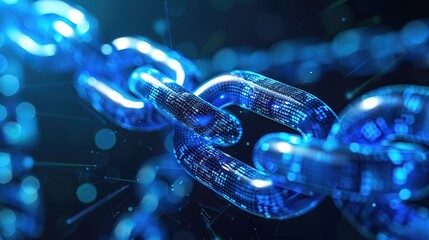 Magnificent Blockchain technology illustration