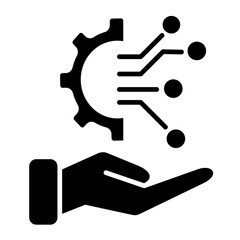 Poster - digital transformation icon