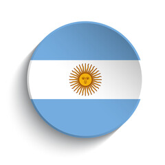 Poster - Argentina flag button