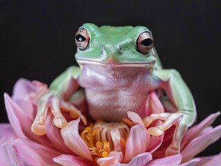 red eyed tree frog