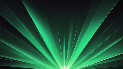 Wall Mural - green prism rays abstract background copy space backdrop art