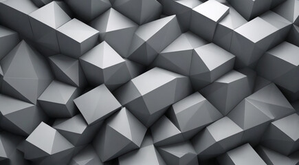 Wall Mural - black and white cubes background