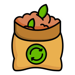 Canvas Print - Composting Icon