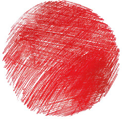 Poster - red textured circle