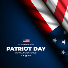 Wall Mural - Patriot Day September 11th background vector illustration