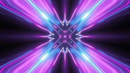 Wall Mural - Warping Stars And Light Animation Loop