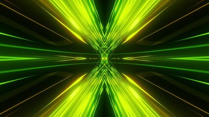 Wall Mural - Colorful Neon Rays - Timewarp Abstract Loop