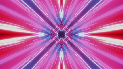 Wall Mural - Cosmic Timewarp Colorful Rays Loop