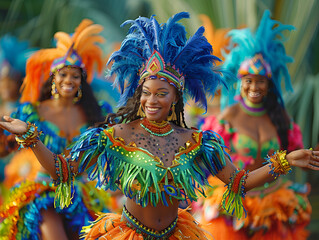 person in carnival costume