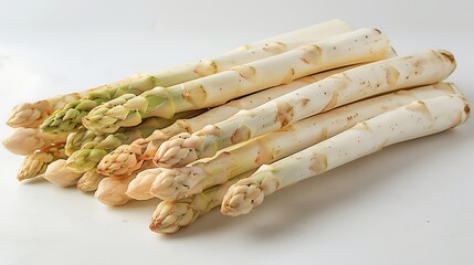 a bunch of white asparagus.