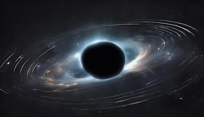 Wall Mural - horizon planet background stars comet event because effects universe falls abstract strong field hol