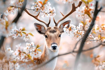 Sticker - Deer in Springtime.