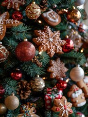 Canvas Print - Christmas Tree with Cookies