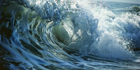 Poster - Waves rolling into shore