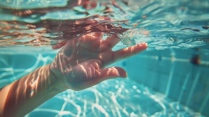 Woman's hands in the water