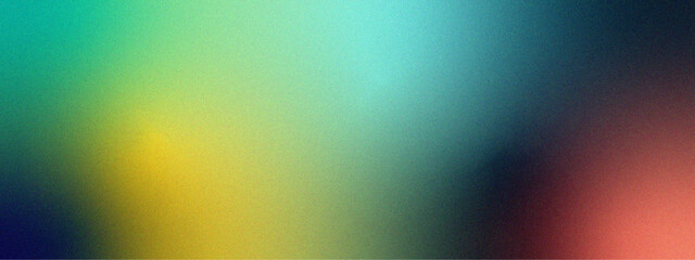 Leinwandbilder - Rainbow color Gradient background. technology, digital background. Smooth Blend Rainbow Glow with retro gradient grain texture. Vibrant colors shape on dark backdrop noise texture