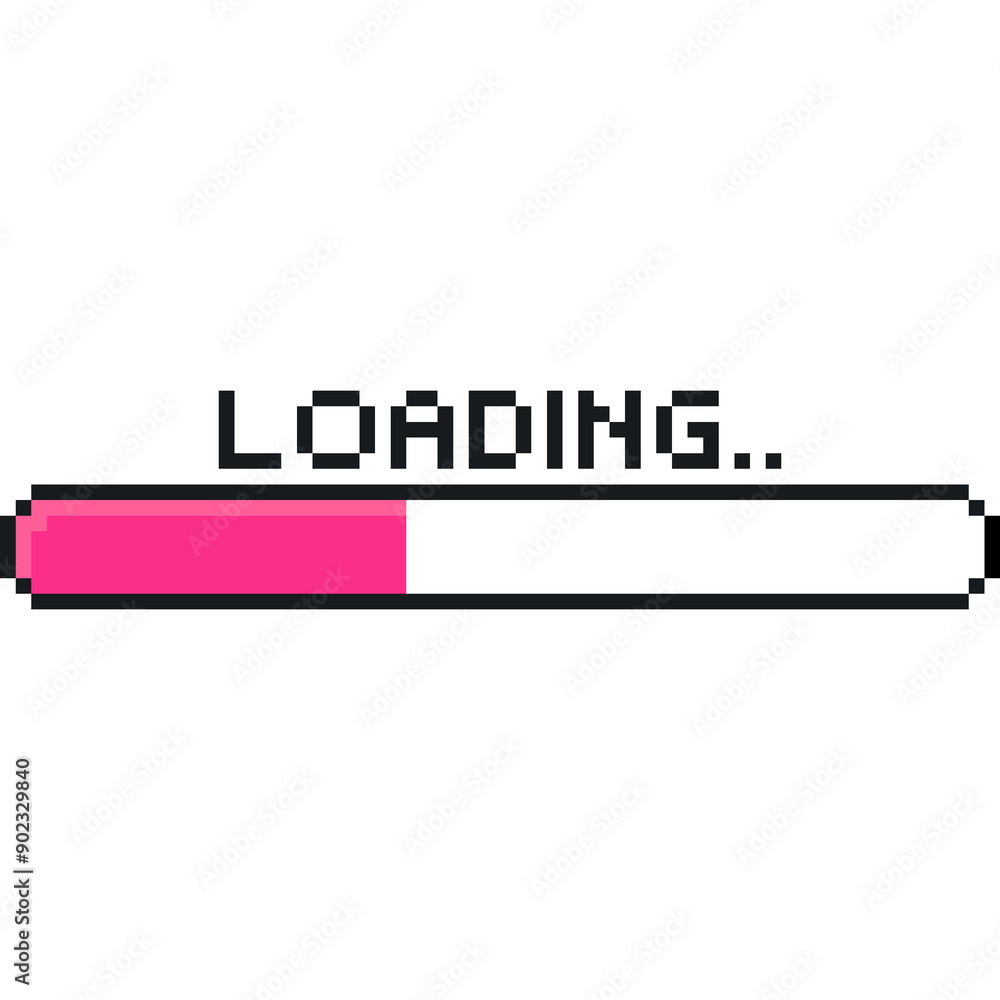 Loading bar icon, Loading or Installing process, Retro Progress Bars ...