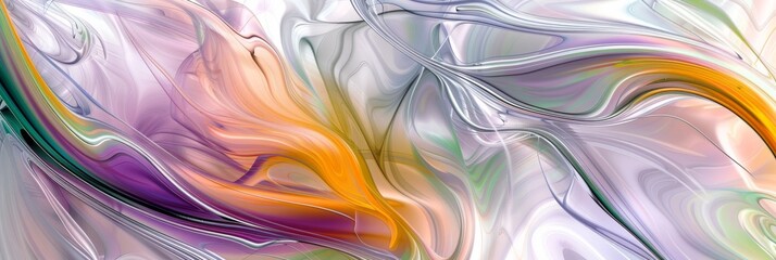 Poster - Abstract fluid art with vibrant colors and patterns, offering a contemporary and unique visual experience