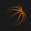 © Evgeniy - Basketball ball in minimalist style. Vector illustration. Sketch for creativity.