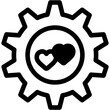 © Icon - setting, heart, cogwheel, heart , love and romance, miscellaneous, valentines day, valentine Icon