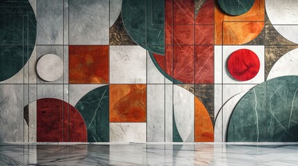 Wall Mural - Metal Geometric wallpaper