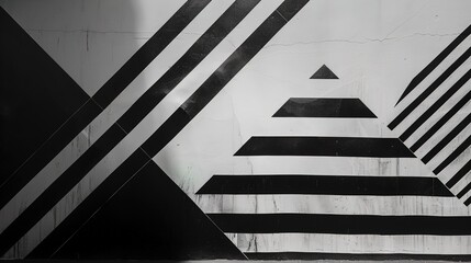 Wall Mural - Minimalist black and white wallpaper