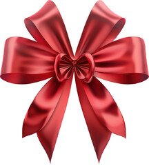 Wall Mural - Red satin bow