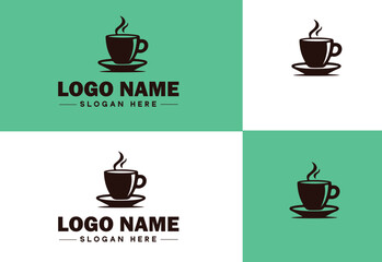 Wall Mural - Cafe icon Coffeehouse Bistro Café bar flat logo sign symbol editable vector