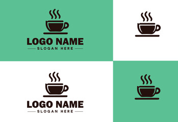 Wall Mural - Cafe icon Coffeehouse Bistro Café bar flat logo sign symbol editable vector