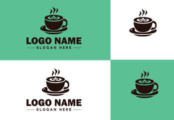 Wall Mural - Cafe icon Coffeehouse Bistro Café bar flat logo sign symbol editable vector