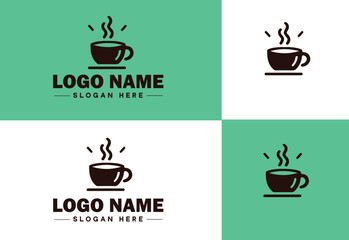 Wall Mural - Cafe icon Coffeehouse Bistro Café bar flat logo sign symbol editable vector