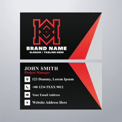 Simple business card design template
