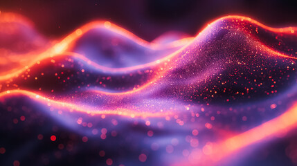 Wall Mural - immersive 3d background with abstract music elements and flowing rhythms, ideal for enhancing music 