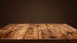 © irawan - Perspective view of wood or wooden table top corner on isolated background including clipping path