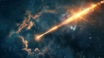 Wall Mural - cosmic flare explodes with brilliant light and energy, creating a stunning display of celestial beau
