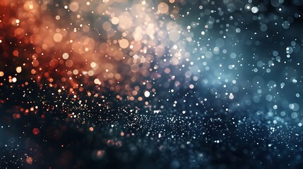 Wall Mural - abstract bokeh lights background with a blend of warm and cool colors creating a dreamy and magical 