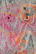 © travelview - detail of grunge grunge old color background at a rotten wooden wall looking like an astonished face