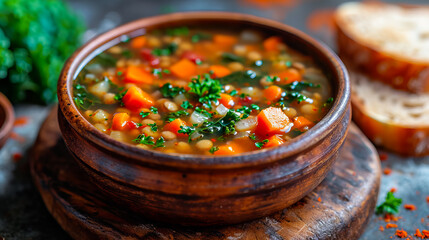 Sticker - Wholesome Vegan Soup. Vegetable Dinner