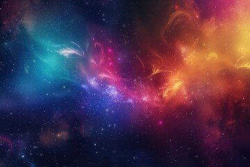 Wall Mural - a picture of stars and nebulas in space, ideal for use in astronomy or science-related contexts