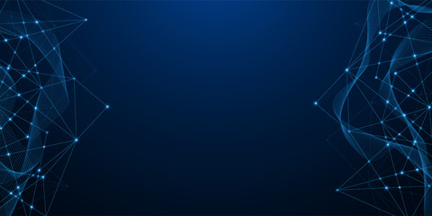 Wall Mural - Abstract hi tech. Abstract digital background with technology. Vector abstract technology.	
