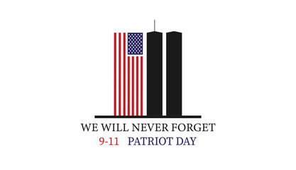 Sticker - Patriot Day USA 9-11