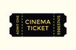 © Mher - Golden cinema ticket admit one